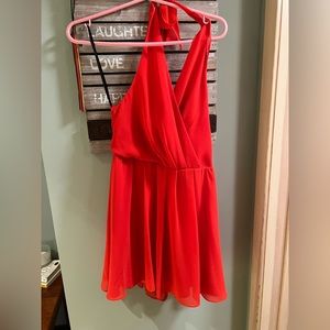 Mini halter dress by BEBE